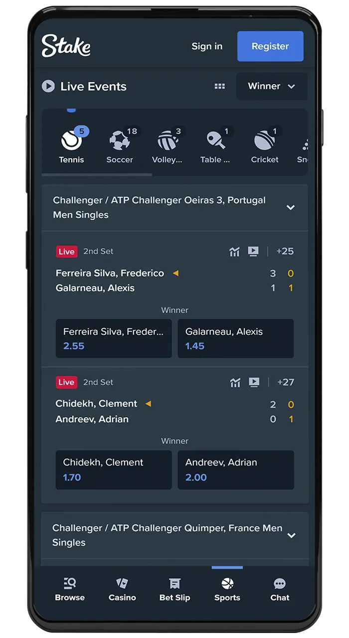 Many sports fans place their bets on the Stake app.
